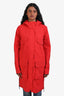 Canada Goose Red Logo Midi Rain Jacket Size S