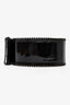 Alaïa Black Patent Leather Wide Waist Belt Size 80