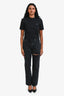 Agolde Black Denim 'Lana Slice' Jeans Size 25