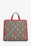 Gucci X Peter Rabbit Red/Beige GG Supreme Monogram Rabbit Apple Children Tote