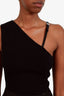 Gucci 2023 Black Cotton One Shoulder Cropped Shirt Size XS