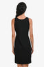Moschino Couture Black Sleeveless Midi Dress Size 8