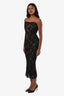 V. Chapman Black Lace 'Capulet' Midi Dress Size 00