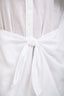 Xirena White Cotton Long Sleeve Tie Mini Dress Size M