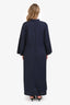 Labo Art Blue Cotton Long Sleeve Maxi Dress Size 2