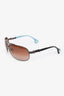 Chrome Hearts 2000s Tortoise Frame Grand Beast Aviator Sunglasses