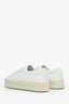 Saint Laurent White Leather Platform Sneaker Size 36.5