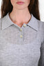 Renggli Grey Cashmere Polo Top Size XS