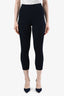Frame Navy Rib Knit Wide Leg Leggings Size S