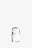 Bottega Veneta White Leather Intrecciato Small Cassette Waist Bag
