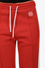Loewe Red Striped Anagram Embroidered Jersey Track Pants Size XS