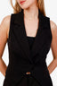 Lovers & Friends Black V-Neck Collared Vest Size S