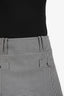 Balmain White/Black Cotton Houndstooth Mini Skirt Size 36