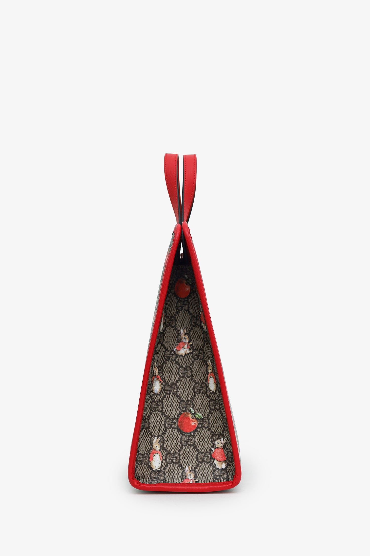 Gucci X Peter Rabbit Red/Beige GG Supreme Monogram Rabbit Apple