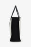 Pre-loved Chanel™ 2014 15 White/Black Canvas 5x5 Small Tote