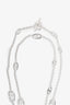 Hermès Sterling Silver Farandole Long Necklace 120