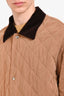 Burberry Vintage Tan Quilted Barn Jacket Size L Mens