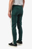 Burberry Green/White Drawstring Track Pants Size S