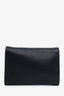 Versace Black Leather La Medusa Flap Chain Clutch