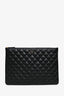 Pre-loved Chanel™ 2015 Black Quilted O-Case Pouch