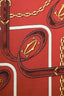 Cartier Burgundy Silk Scarf 90