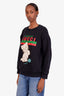 Gucci Black Cat Embroidery Sweatshirt Size XS