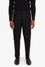 Ralph Lauren Purple Label Navy Wool Straight Leg Trousers Size 32 Mens