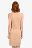 Vince Camel Wool Blend Short Sleeve Midi Dress Size XS