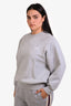 Ami Grey Logo Crewneck Sweater Size XXL