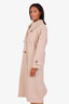 Weekend Max Mara Beige Wool Blend Double Breasted Coat Size 8