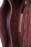 Valentino Burgundy Leather Rockstud Rolling Crossbody Bag With Guitar Strap