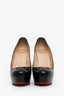 Christian Louboutin Black Patent Leather Platform Pumps Size 39.5