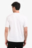 Burberry White Cotton Logo T-Shirt Size S Men's