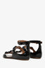 Alaïa Black Patent 'Pom Pom' Sandals Size 39