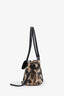 Pre-loved Chanel™ Métiers d'art 2026 Black/Leopard Print Tweed Small Shopping Bag