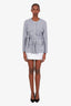 Courreges Blue Cotton Vinyl Mini Skirt Size 38