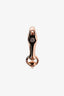 Hermès 18k Rose Gold and Diamond 'Galope' Bangle Ring Size 53