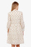 Sea New York Cream Floral Print Cotton Babydoll Dress Size M