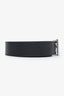 Fendi Black/Yellow Leather FF Logo Buckle Reversible Belt