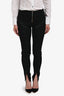 Louis Vuitton Black Silk Zip-Up Leggings Size 34