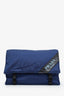 Prada Navy Nylon Logo Stripe Messenger Bag