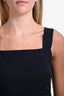 Theory Navy Linen Blend Square Neck Mini Dress Size 4