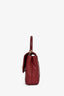 Pre-loved Chanel™ 2022+ Burgundy Caviar Leather Nano Coco Top Handle
