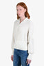 Canada Goose White Alpaca Wool Blend Zip Up Cardigan Size XS