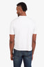 Hermès White Cotton Horse Embroidered T-Shirt Size L Mens