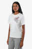 Off-White White Logo Embroidered SS T-shirt Size M