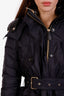 Doudoune matelassée à capuche en nylon noir Burberry taille 6