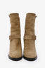 Jimmy Choo Brown Suede Heeled Boots Size 37.5