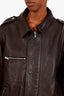 Rick Owens Black 'SUICIDE' Edition Temple Vega Leather Jacket Size 42 Mens