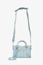 Balenciaga 2014 Blue Leather Mini City Bag with Strap